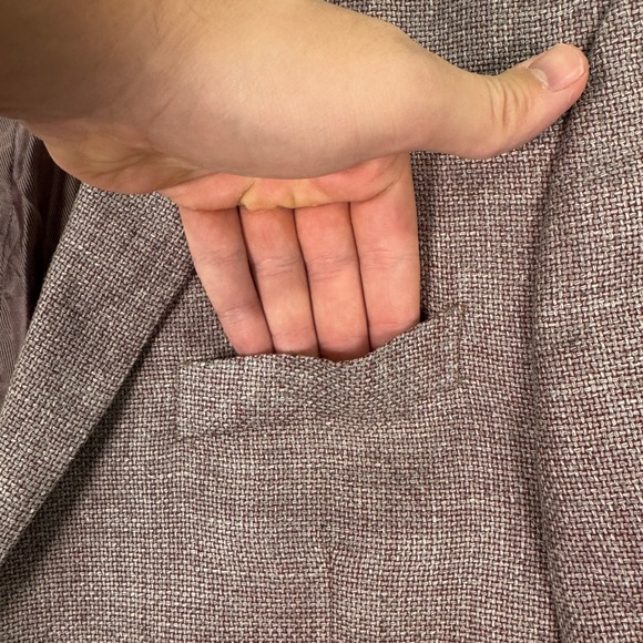 NEW Joseph Abboud Heritage Mens 44R Brown Wool‎ Linen Blazer Sport Coat Jacket - Picture 4 of 13